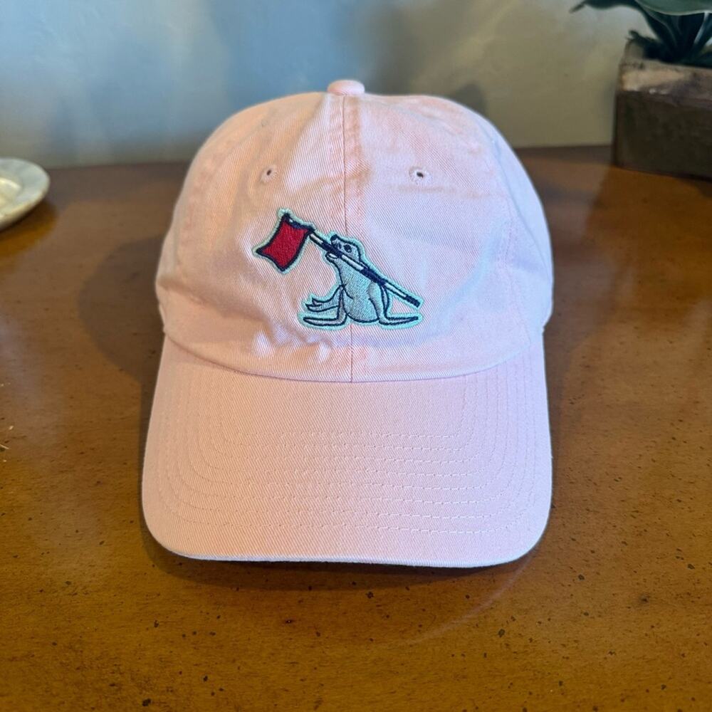 Pebble Beach Cynthia Sealion Pink Adjustable Golf Cap